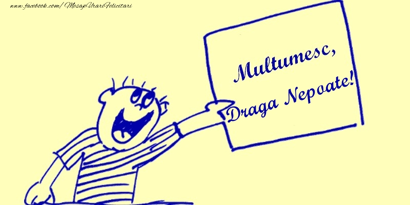 Felicitari de multumire pentru Nepot - Multumesc, draga nepoate