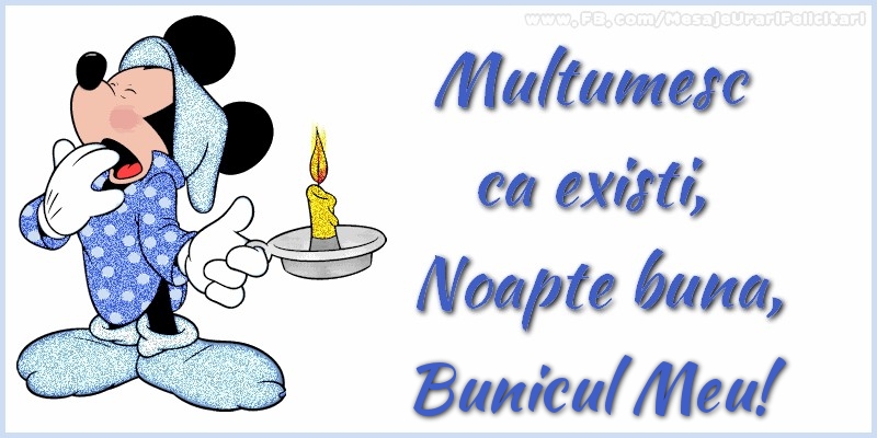 Felicitari de noapte buna pentru Bunic - Multumesc ca existi, Noapte buna, bunicul meu