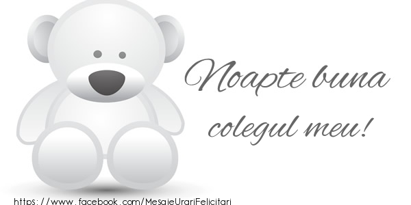 Felicitari de noapte buna pentru Coleg - Noapte buna colegul meu!