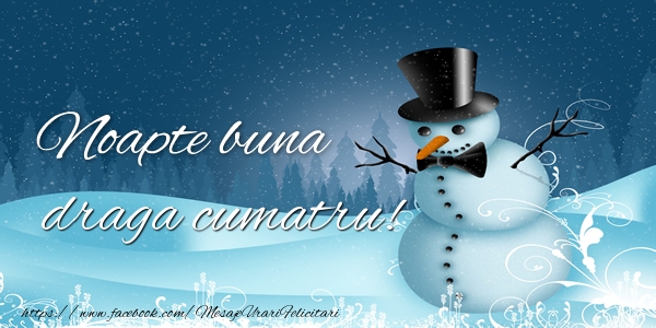 Felicitari de noapte buna pentru Cumatru - Noapte buna draga cumatru!