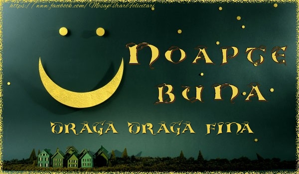 Felicitari de noapte buna pentru Fina - Noapte buna draga fina