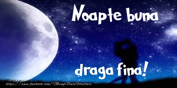 Felicitari de noapte buna pentru Fina - Noapte buna draga fina!
