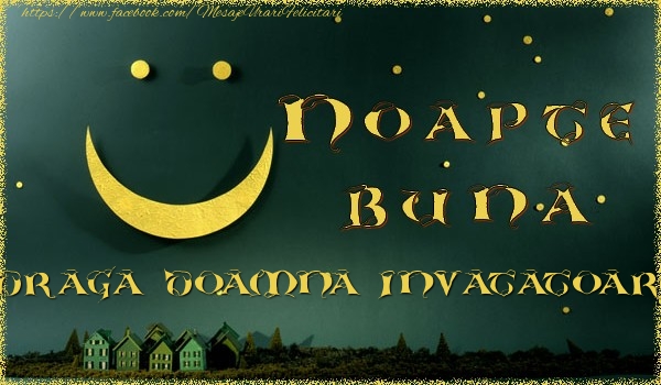 Felicitari de noapte buna pentru Invatatoare - Noapte buna doamna invatatoare