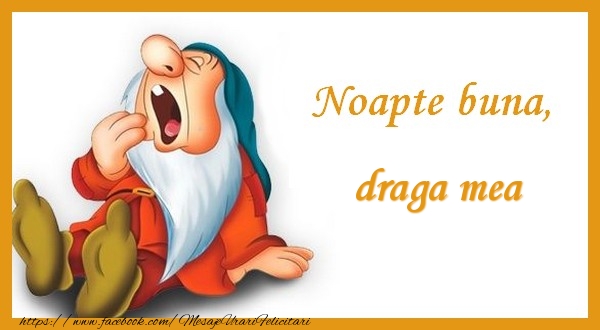 Felicitari de noapte buna pentru Iubita - Noapte buna draga mea