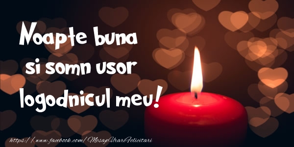 Felicitari de noapte buna pentru Logodnic - Noapte buna si Somn usor logodnicul meu!