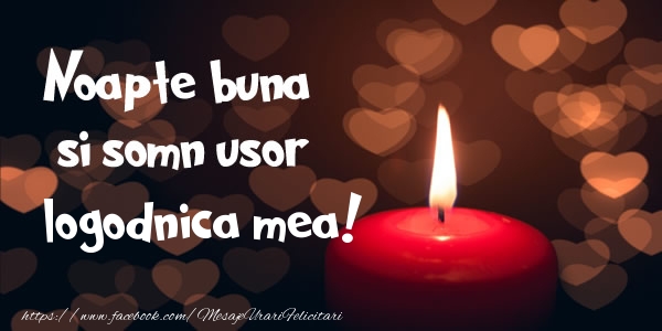 Felicitari de noapte buna pentru Logodnica - Noapte buna si Somn usor logodnica mea!