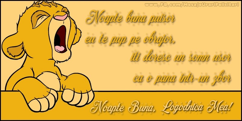 Felicitari de noapte buna pentru Logodnica - Noapte buna, logodnica mea!