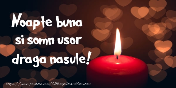 Felicitari de noapte buna pentru Nas - Noapte buna si Somn usor draga nasule!