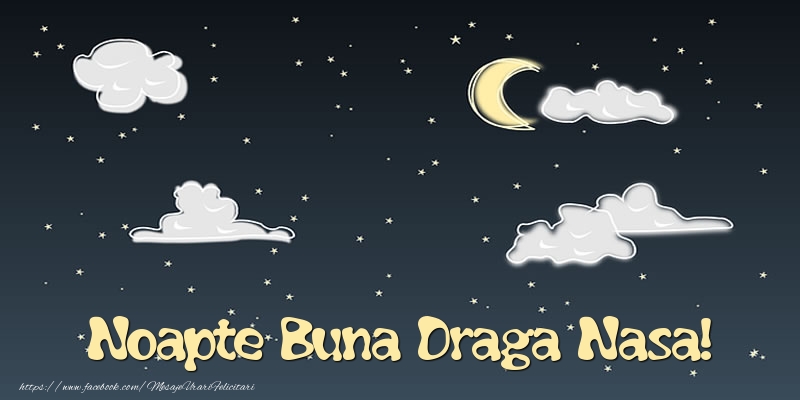 Felicitari de noapte buna pentru Nasa - Noapte Buna draga nasa!