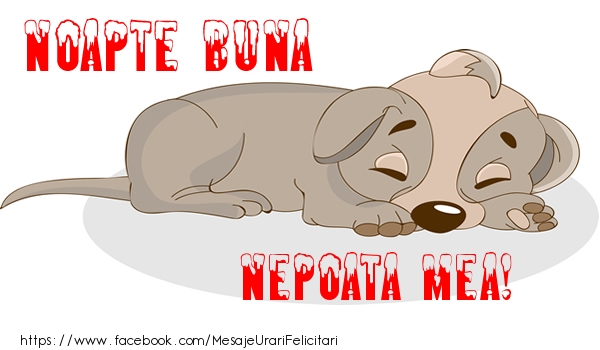 Felicitari de noapte buna pentru Nepoata - Noapte buna nepoata mea!