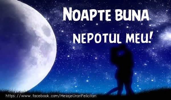 Felicitari de noapte buna pentru Nepot - Noapte buna nepotul meu!