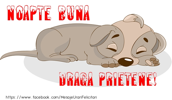 Felicitari de noapte buna pentru Prieten - Noapte buna draga prietene!