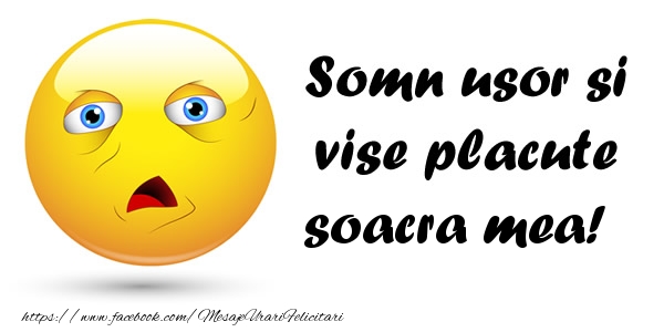 Felicitari de noapte buna pentru Soacra - Somn usor si vise placute soacra mea!