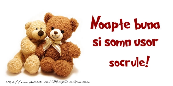 Felicitari de noapte buna pentru Socru - Noapte buna si Somn usor socrule!