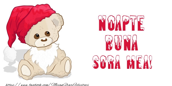 Felicitari de noapte buna pentru Sora - Noapte buna draga sora!