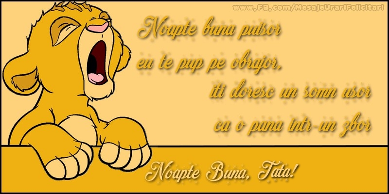 Felicitari de noapte buna pentru Tata - Noapte buna, tata!