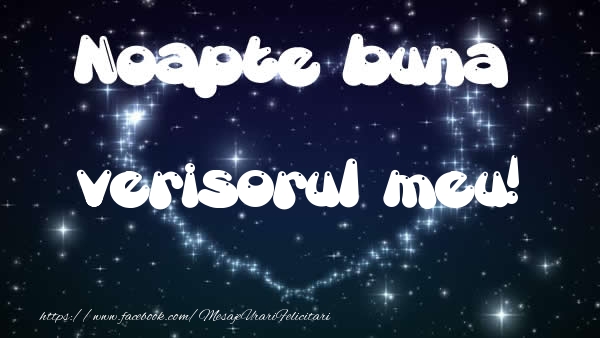 Felicitari de noapte buna pentru Verisor - Noapte buna verisorul meu!