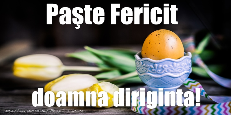 Felicitari de Paste pentru Diriginta - Paste Fericit doamna diriginta!