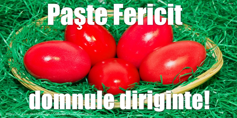 Felicitari de Paste pentru Diriginte - Paste Fericit domnule diriginte!