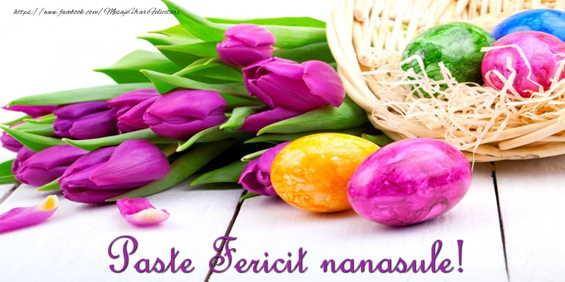 Felicitari de Paste pentru Nas - Paste Fericit nanasule!