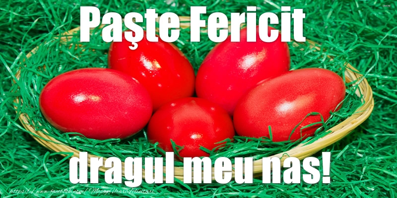 Felicitari de Paste pentru Nas - Paste Fericit dragul meu nas!