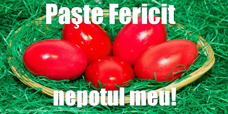 Felicitari de Paste pentru Nepot - Paste Fericit nepotul meu!