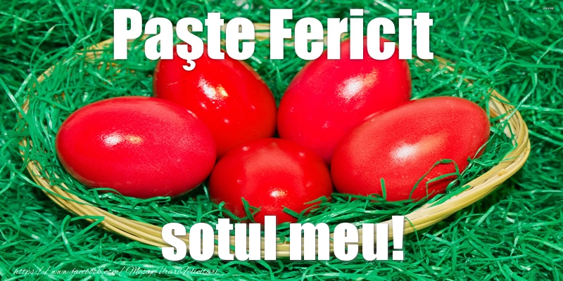 Felicitari de Paste pentru Sot - Paste Fericit sotul meu!