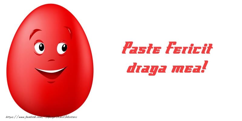 Felicitari de Paste pentru Sotie - Paste Fericit draga mea!