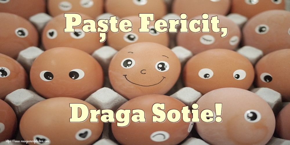 Felicitari de Paste pentru Sotie - Paște Fericit, draga sotie!