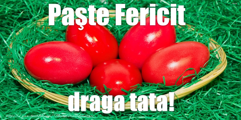 Felicitari de Paste pentru Tata - Paste Fericit draga tata!