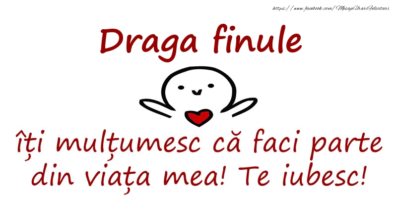 Felicitari de prietenie pentru Fin - Draga finule, îți mulțumesc că faci parte din viața mea! Te iubesc!