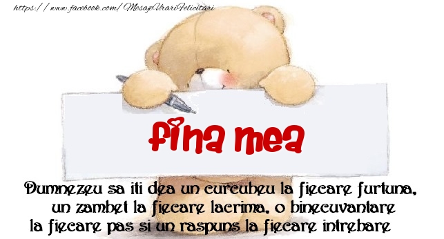 Felicitari de prietenie pentru Fina - Mesaj pentru prieteni! fina mea