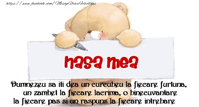 Felicitari de prietenie pentru Nasa - Mesaj pentru prieteni! nasa mea