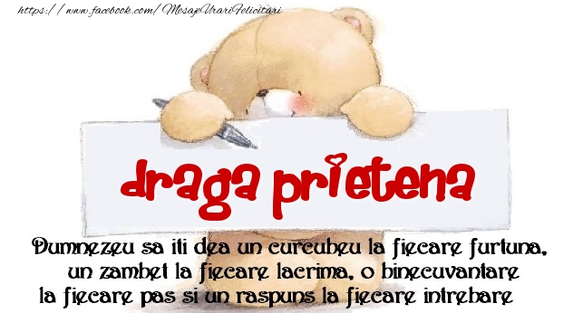Felicitari de prietenie pentru Prietena - Mesaj pentru prieteni! draga prietena