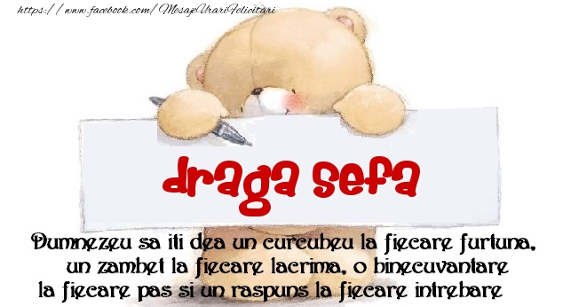 Felicitari de prietenie pentru Sefa - Mesaj pentru prieteni! draga sefa