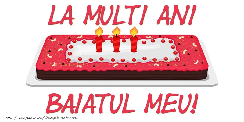 Felicitari de zi de nastere pentru Baiat - Tort La multi ani baiatul meu!