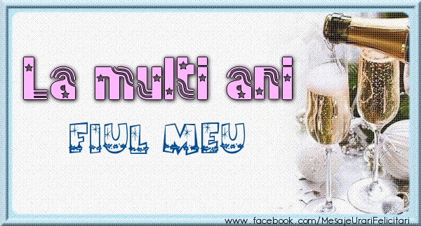 Felicitari de zi de nastere pentru Baiat - La multi ani fiul meu