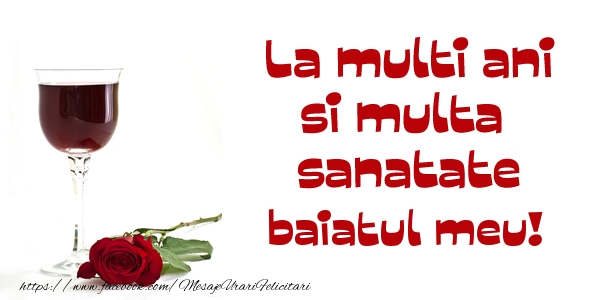 Felicitari de zi de nastere pentru Baiat - La multi ani si multa sanatate baiatul meu!