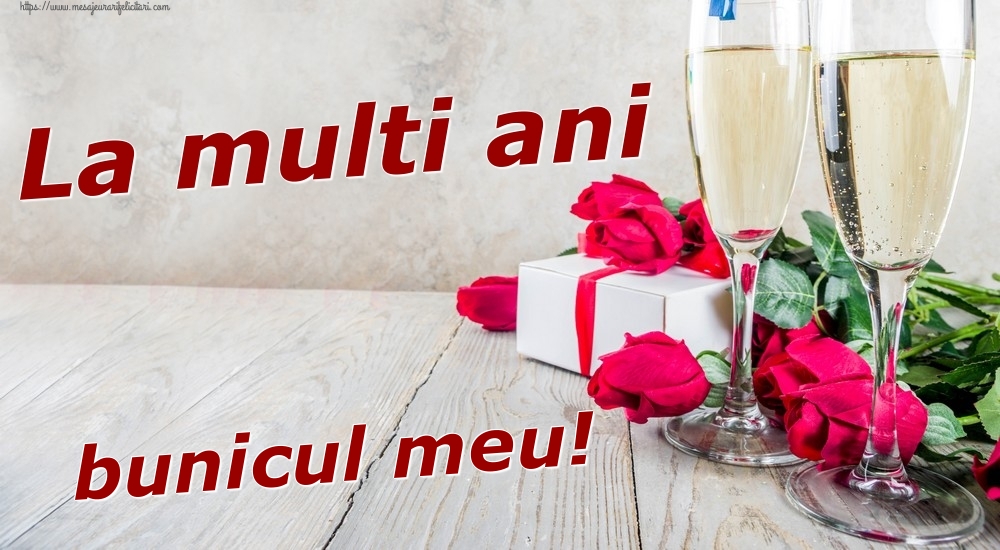 Felicitari de zi de nastere pentru Bunic - La multi ani bunicul meu!