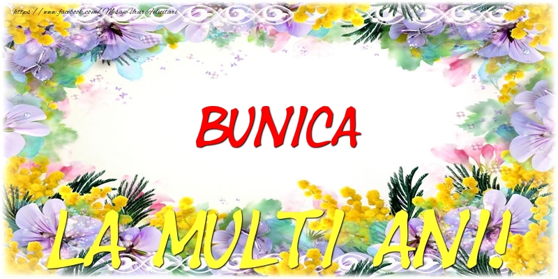 Felicitari de zi de nastere pentru Bunica - Bunica La multi ani!