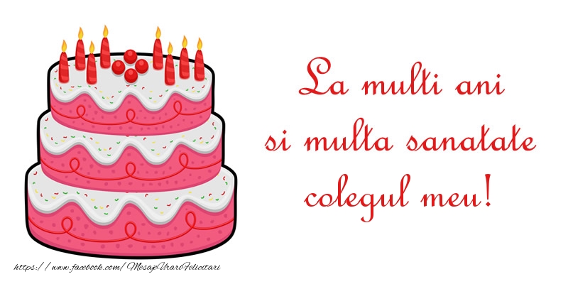 Felicitari de zi de nastere pentru Coleg - La multi ani si multa sanatate colegul meu!