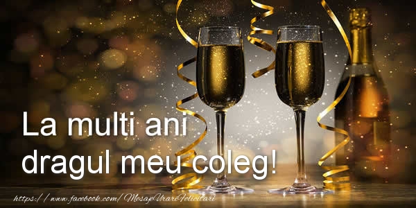 Felicitari de zi de nastere pentru Coleg - La multi ani dragul meu coleg!