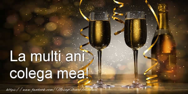 Felicitari de zi de nastere pentru Colega - La multi ani colega mea!