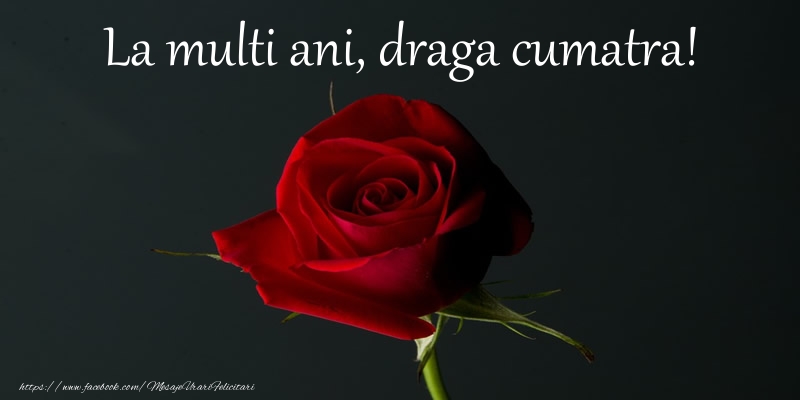 Felicitari de zi de nastere pentru Cumatra - La multi ani draga cumatra!
