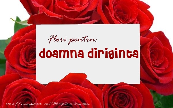 Felicitari de zi de nastere pentru Diriginta - Flori pentru: doamna diriginta