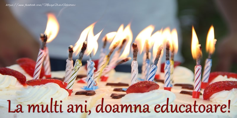 Felicitari de zi de nastere pentru Educatoare - La multi ani doamna educatoare!