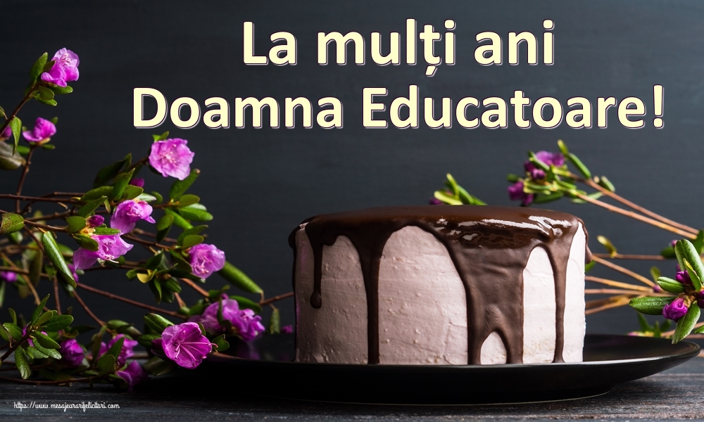 Felicitari de zi de nastere pentru Educatoare - La mulți ani doamna educatoare!