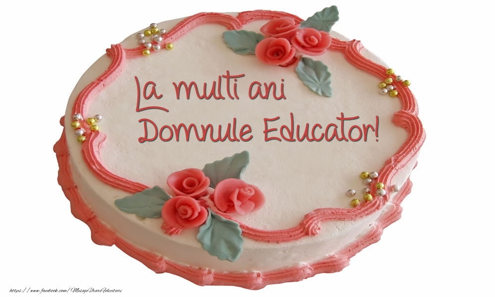 felicitare pentru educator cu ziua de nastere La multi ani domnule educator!
