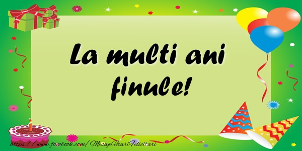 Felicitari de zi de nastere pentru Fin - La multi ani finule!