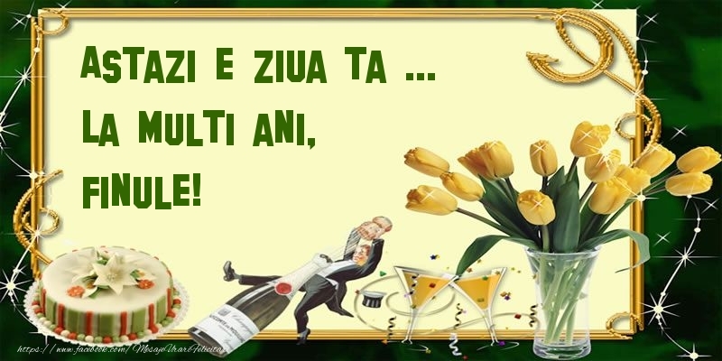 Felicitari de zi de nastere pentru Fin - Astazi e ziua ta ... La multi ani, finule!